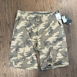Lee Men’s Camouflage Cargo Shorts - Tan & Olive